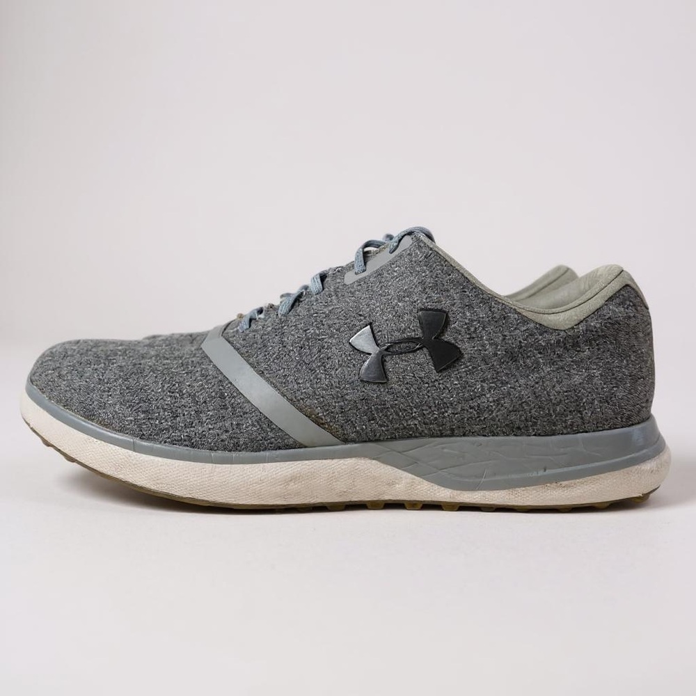 Under Armour Performance SL Sunbrella 9.5 Gray Waterproof Spikeless Golf Shoes